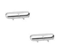 ibasenice 2pcs Shell Nickel-plated Hollow Pickup Cover for Electric Guitar Easy to Install Prevents Corrosion for Guitarists and Music Bands