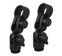 ibasenice 2pcs Shock Mount Microphone Clip for Levitt Mic Clamp Holder Angle Design for Live Streaming and Performance