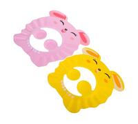 ibasenice 2pcs Shower Hat Adjustable Size Eva Hair Washing Hat and Eye Assorted Colours Bathing Accessory for Bathing and Water Activities