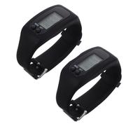 ibasenice 2pcs Silicone Activity Tracker Watch for Walking Running and Fitness Monitoring Lightweight Pedometer Bracelet for Men Women and Stylish Calorie Counter and for Outdoor Use