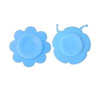 ibasenice 2pcs Silicone Bowl Suction Pad Non-Slip Mat Sturdy Double-Sided Sucker for Boys and Girls Learning to Eat
