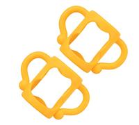 ibasenice 2pcs Silicone Feeding Bottle Handle for Infants Universal Orange Grip Easy to Clean Compatible Wide Mouth Bottles