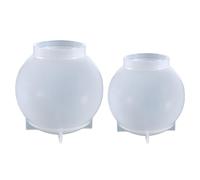 ibasenice 2pcs Silicone Resin Sphere Molds for DIY Crystal Casting, Easy to Demold and Convenient to Clean, for Home Crafting and ’s Creative Projects