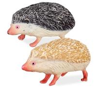 ibasenice 2Pcs Simulation Hedgehog Ornaments High-detail Artificial Hedgehog Figures for Garden Micro Landscape Decoration Realistic Forest Animal Figurines for Home Office Bedroom Display