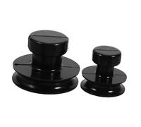 ibasenice 2pcs Singing Bowl Suction Tool Rubber Bowl Lifter 40mm 60mm Tibetan Handle for Meditation and Sound Therapy