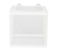 ibasenice 2PCS Small Fish Breeding Tank Isolation Box with Suction Cup for Tropical Fish Hatchery Wear-resistant Mesh Net Aquarium Incubator Easy to Install Random Color