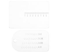 ibasenice 2pcs Small Hole Puncher Stitching Hole Punch Acrylic Multifunctional Leatherworking Ruler Efficient Workflow Userfriendly Design for Sewing