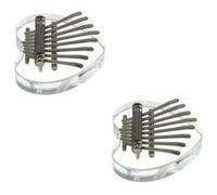 ibasenice 2pcs Small Mini Kalimba Piano Tone Scale Boys and Girls Musical Instrument Made of Sapele