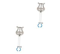 ibasenice 2pcs Small Trumpet Music Score Clip Trumpet Music Sheet Holder Note Clip for Portable Use Supplies