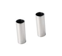 ibasenice 2pcs Stainless Steel Guitar Slides for Electric Bass Chrome Finger Sliders Steel String Slider for Blues Guitar Playing