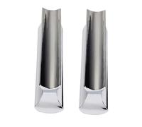 ibasenice 2pcs Stainless Steel Guitar Tone Bars Rust Resistant Metal Lap Steel Finger Slide for Guitar Playing Accessories