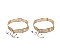 ibasenice 2pcs Steel Tongue Drum Protective Sleeve Simulation Rattan Ethereal Drum Rope for Wrapping and Use as Accessory in Music Scenarios