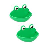 ibasenice 2pcs Suction Cup Reptile Habitat Stand Water Drainage Decorative Feeding Platform for Tadpoles Frogs and Small Lizards in Terrarium