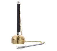 ibasenice 2pcs Temple Buddhist Accessory Delicate Pray to Buddha Instrument Wooden Fish Utensil for Dharma Ritual Temple Using Tool for Buddhism and Small Bells