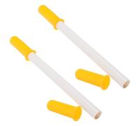 ibasenice 2pcs Threaded Rocking Horse Handles for Plastic Anti-slip Replacement Grips Safe DIY Parts Compatible with Various Models Yellow