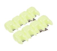 ibasenice 2pcs Tooth Hair Clip Halloween Hair Claw Abs Plastic and Metal Green for Themed Parties and Halloween
