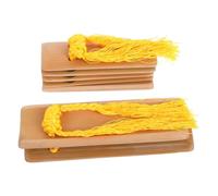 ibasenice 2pcs Traditional Kuaiban Castanet for Folk Music Performance Lightweight Hand Percussion Instrument for Festivals and Stage Shows