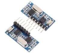 ibasenice 2pcs Transmitter and Receiver Module Kit with Quad-channel Wireless Receiver Supporting 1527 and 2262 Chips for Industrial Applications