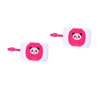 ibasenice 2pcs Travel Changing Mat Bag Portable Wipes Case for Boys and Girls Easy Press Button Tissue Dispenser