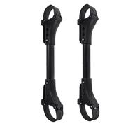 ibasenice 2Pcs Twin Baby Stroller Connectors Dual Stroller Connector Family with Two Boys and Girls Black Aluminum Anti Rust Maximum Flexibility for Outdoor Use