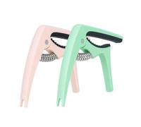 ibasenice 2pcs Universal Guitar Capo Clamp Abs Material in Blue and Pink Multi-function Tone Modifier Compatible with Acoustic and Electric Guitars for Ukulele and Bass