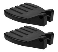 ibasenice 2Pcs Universal Heavy Duty Wheelchair Footrests Replacement Pedals Stable Footplates for Elderly Patient Mobility Aid