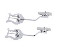 ibasenice 2pcs Universal Trombone Music Score Clips for Musicians, Silver Iron Music Note Clips Strong Clamping Force and Light Weight, for Marching Band Practice