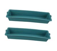 ibasenice 2Pcs Versatile Plastic Feeding Troughs for Chickens Livestock Easy Clean Detachable Design Capacity for Efficient Feed Management for Various Farm Animals