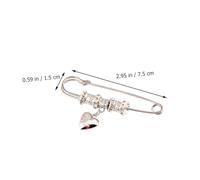 ibasenice 2Pcs Vintage Loving Heart Brooch Pins Silver Sweater Shawl Pins Cardigan Clips Creative Clothing Accessory for Women Festival Wear