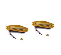 ibasenice 2pcs Vintage V Single Coil Pickup for Electric Guitar Guitar Pickups Antique Gold Frame Replacement Parts