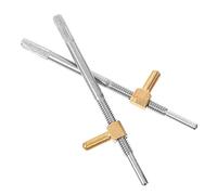 ibasenice 2Pcs Violin Bow Screw Metal Tail Adjustment Rod Accessory Random Style Head, Easy to Install and Sturdy Replacement Tool for Violin Bow Maintenance