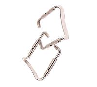 ibasenice 2pcs Violin Chinrest Clamp Screws Chrome Plated Easy to Install for 4/4 Violin Chin Rest Replacement Parts Fiddle Instrument Hem