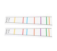 ibasenice 2pcs Violin Finger Placement Decals Beginner Fretboard Note Guide Stickers for Violins Learning Scale Position Aid