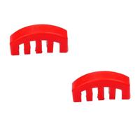 ibasenice 2pcs Violin Practice Mute Red String Violin Mute Beginner Acoustic Rubber Volume Control