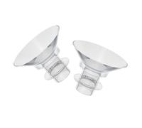 ibasenice 2Pcs Washable Silicone Flange Inserts for Breast Pump Durable Parts for Wearable Electric Breast Pumps Compatible with Brands