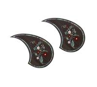 ibasenice 2pcs Water Drop Shape Guitar Pickguard Decals for 39-41 Inch Acoustic Guitar Anti-scratching Protective Plate with Floral Pattern for Musician