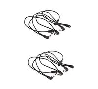 ibasenice 2pcs Way Right Angle Power Cable for Guitar and Bass Effect Pedals Daisy Chain Adapter for Noise Isolation Connects up to Pedals from One Supply