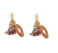 ibasenice 2pcs Way Toggle Switch Rhythm Treble Washer Ring Plate Kit for Electric Guitar Parts Guitar Toggle Switch Tips Top Accessories