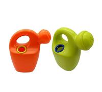 ibasenice 2Pcs Wear-resistant Plastic Watering Pot for Bath in Green and Orange S Accessory for Bathing Beach Play and Plant Watering