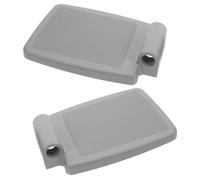 ibasenice 2pcs Wheelchair Footrest Pads Thickened Elevated Leg Rest Foot Plates for Lower Limb Support Mobility Scooter Accessories Stable Design Gray