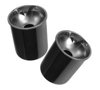 ibasenice 2pcs Windproof Stainless Steel Vehicle Ashtray with Lid, Smokeless Car Cup Holder Ash Tray for Outdoor and Auto Use