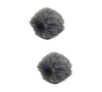 ibasenice 2pcs Windscreen Microphone Cover Fluffy Mic Protector for Camera Accessories Lightweight Compact Design Windproof from Moisture Noise for Smartphone Microphones