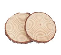 ibasenice 2pcs Wood Garden Paver Garden Pave Slice Outdoor Portable Stepping Stones Delicate Surface Treatment and Special Texture Feeling for Yard Landscape Decoration