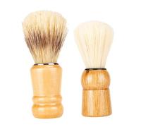 ibasenice 2pcs Wood Handle Shaving Brush Beard Styling Shave Brush for Men Home and Travel Use Beard Care Accessory