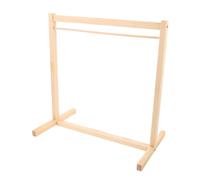 ibasenice 2pcs Wooden Doll Dress Holder Miniature Clothes Rack for Dollhouse Accessories Stylish Organizing for Stuffed Animals
