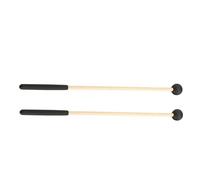 ibasenice 2pcs Wooden Handle Drum Mallets Soft Marimba Mallets for Percussion Instruments