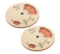 ibasenice 2pcs Wooden Melody Tool Circle Fifth Chord Wheel Tool for Guitar Piano Ukulele Musical Instrument Supply