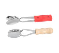 ibasenice 2pcs Wooden Musical Spoon Metronome Traditional Percussion Instrument for Boys and Girls and Adults Music Toy and Teaching Aid