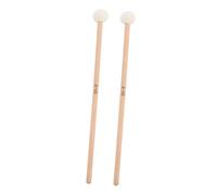 ibasenice 2pcs Wooden Timpani Mallets Felt Head Drumstick Percussion Accessory Suitable for Professionals and Students