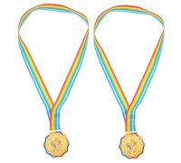 ibasenice 2pcs Youth Ice Skating Medals Gold Champion Awards with Ice and Snow Design for Kindergarten Sports Competitions and Winter Sports Participation Prizes